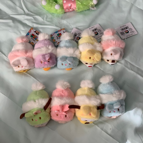 New Disney Tsum Tsum Easter Set of 9 Japan 2017 - Picture 2 of 3